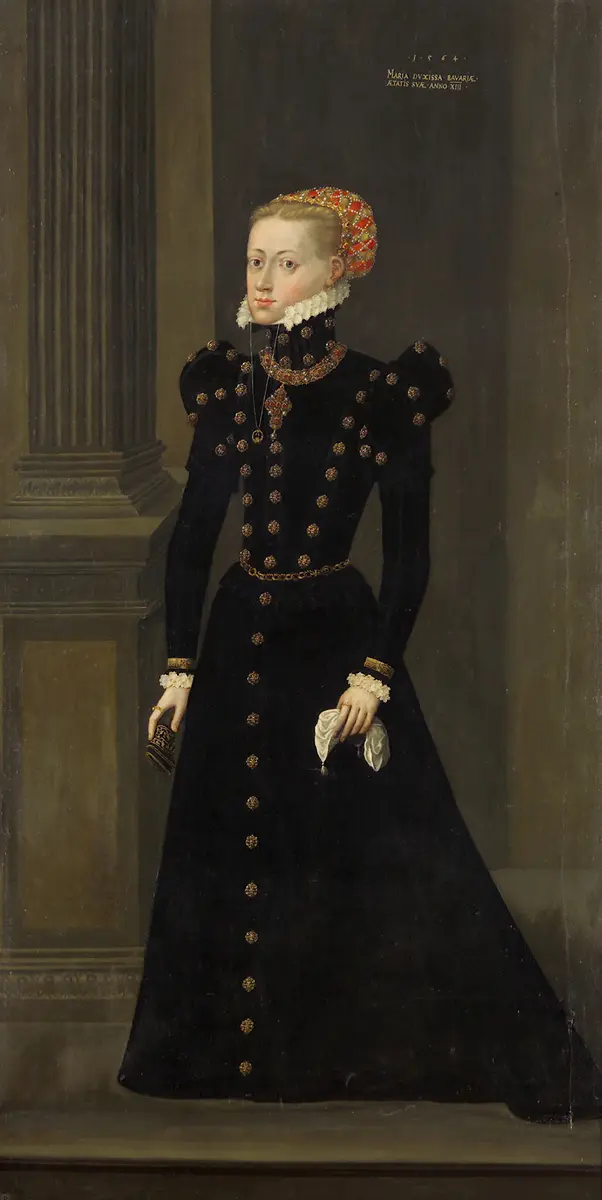 Maria (1551-1608), Herzogin in Bayern, Erzherzogin, im Alter von 13 Jahren