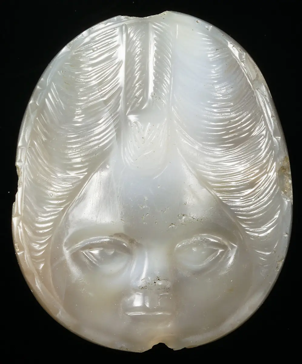 Phalera mit Erosmaske