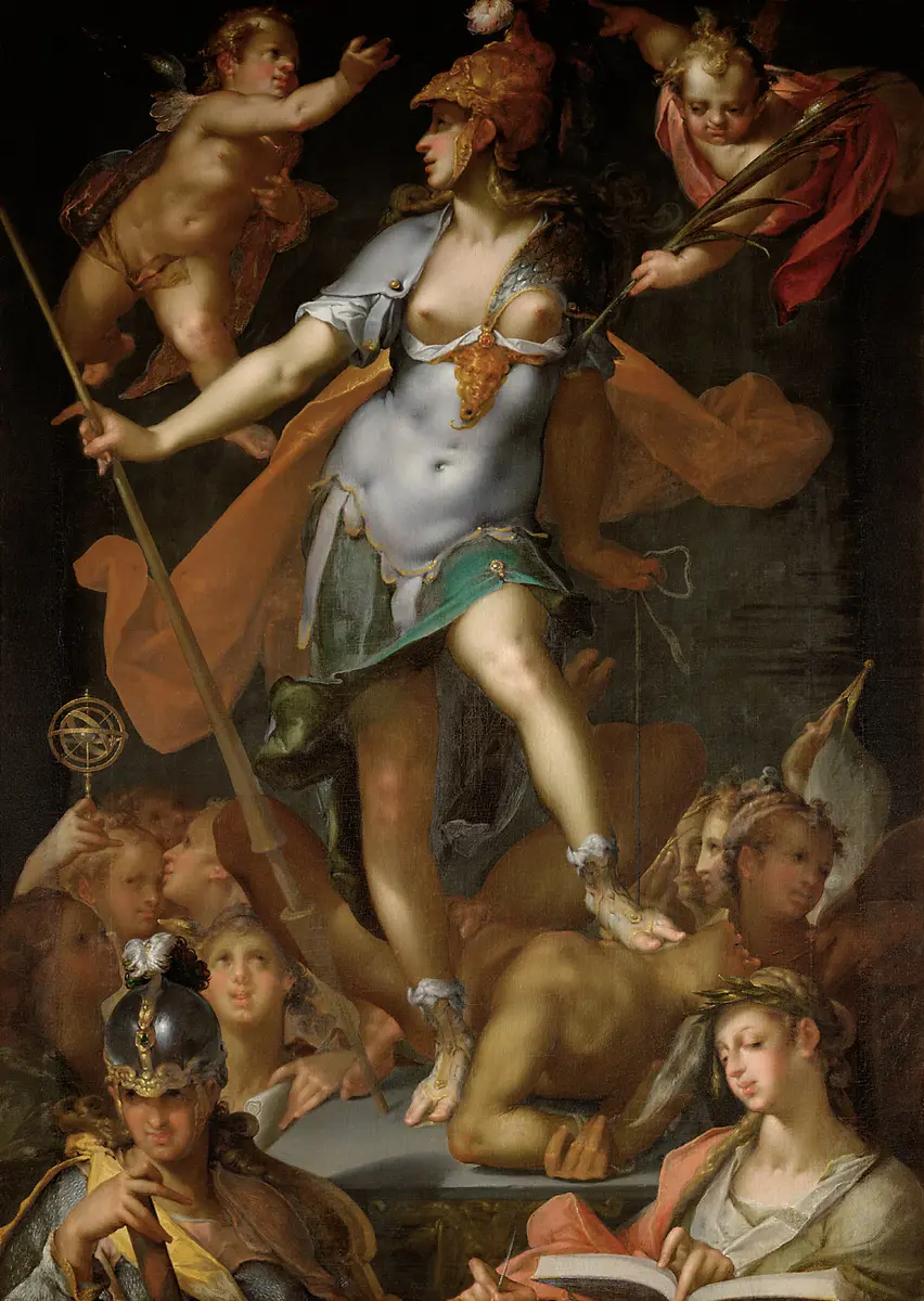 Minerva victorious over Ignorance