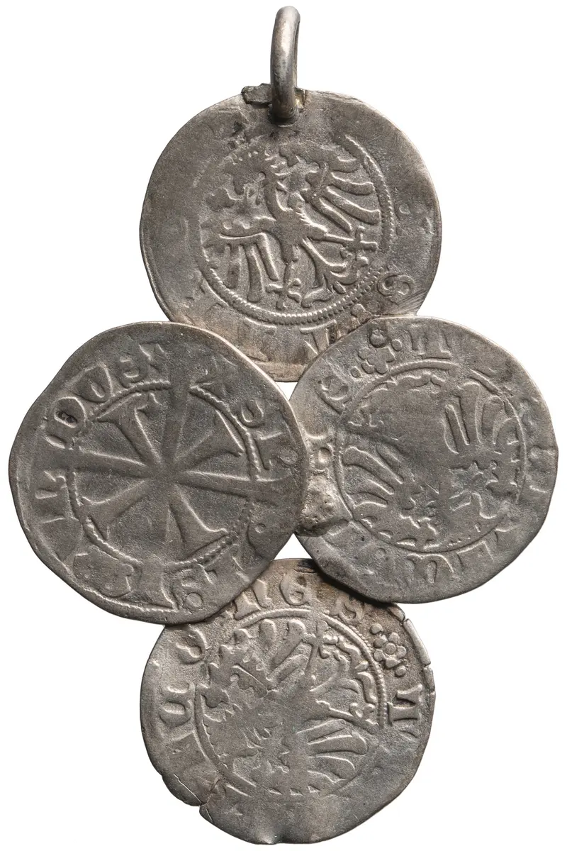 Grafen von Tirol: Sigismund (1439–1490), Anhänger aus vier Kreuzerstücken
