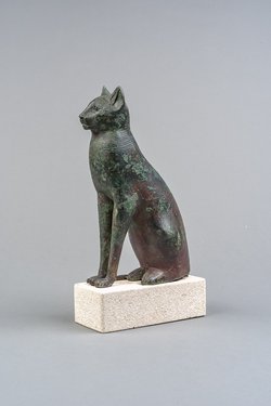 Sitzende Katze