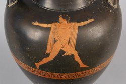 Zeus verfolgt Ganymedes (A), Fliehender Knabe (B)