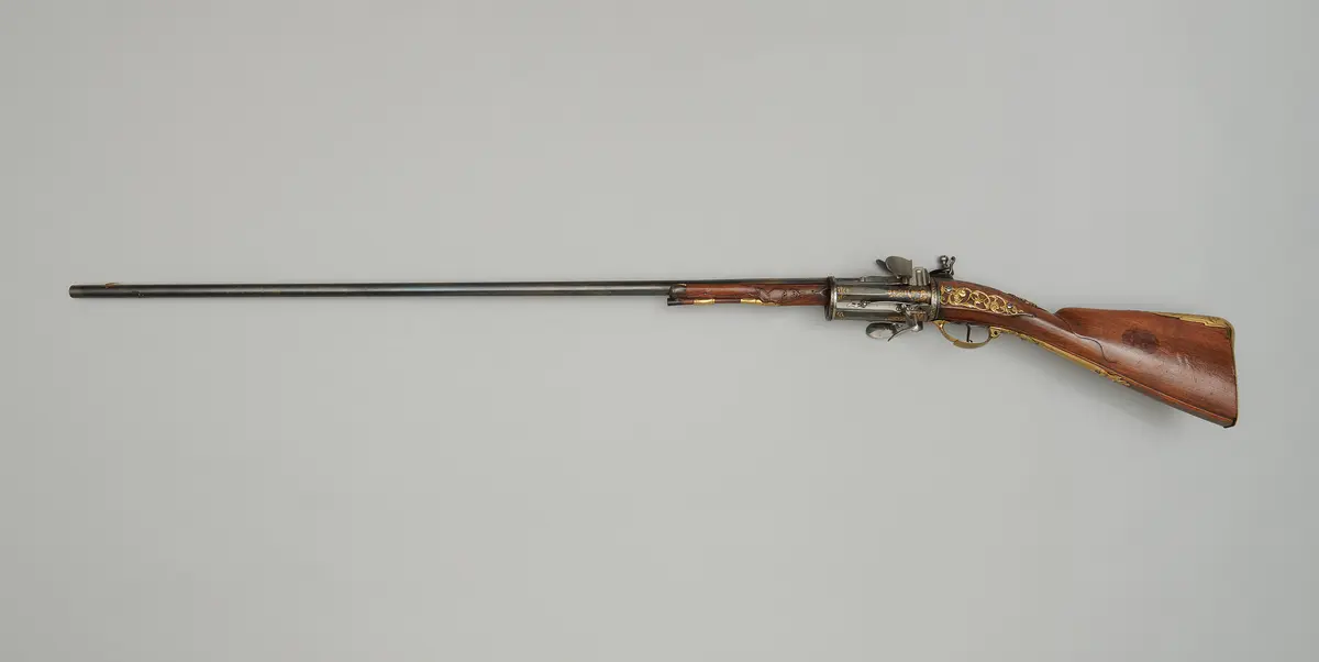 Steinschloss-Revolvergewehr