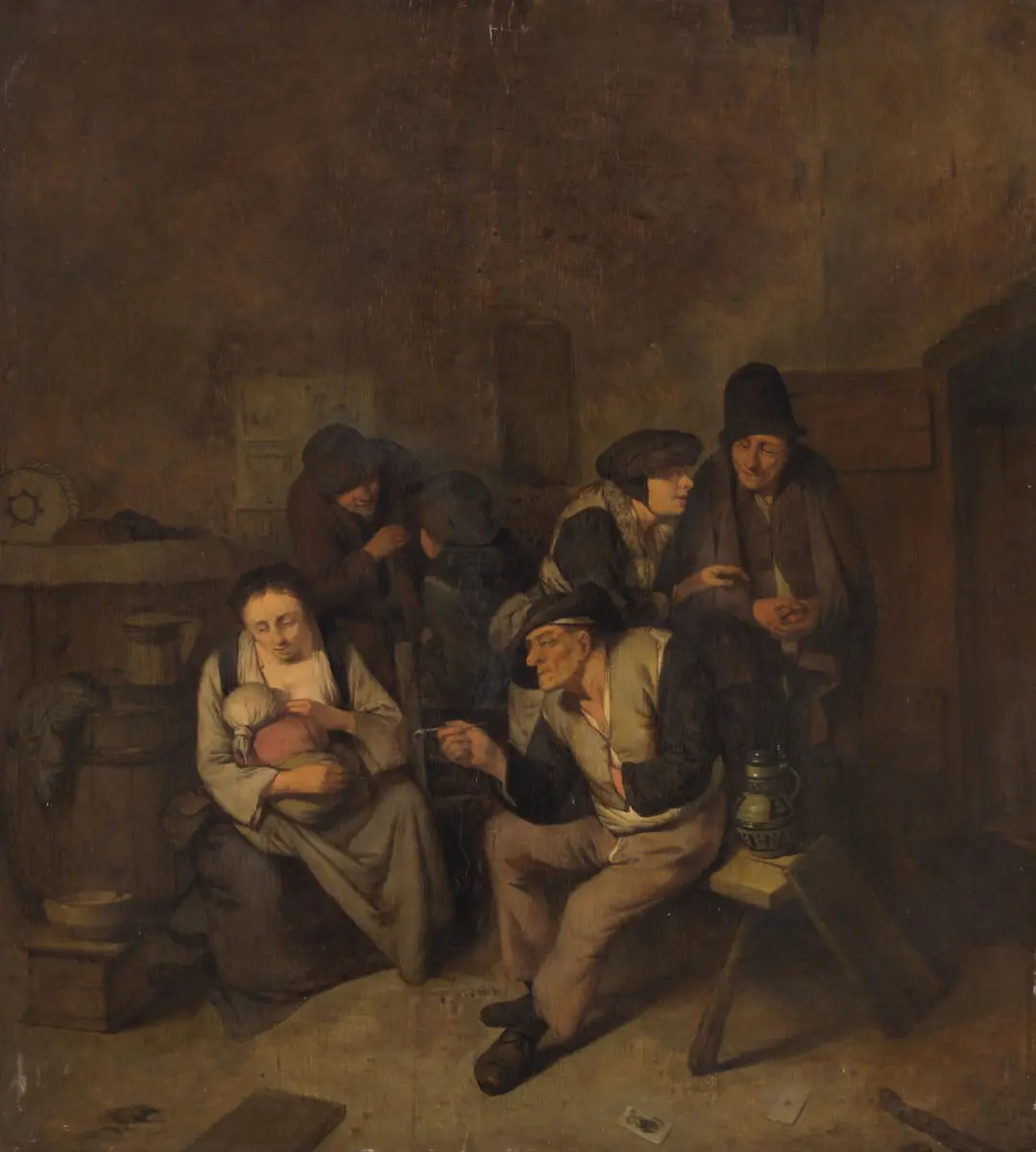 Bauern in der Stube