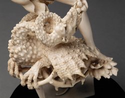 Hesperide, den Drachen Ladon fütternd