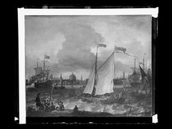 Die schwedische Jacht “Lejonet” auf dem Ij vor Amsterdam