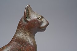 Sitzende Katze