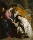 Mystische Verlobung des heiligen Hermann Joseph mit Maria