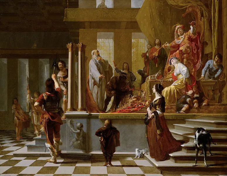 Croesus Showing Solon His Treasures