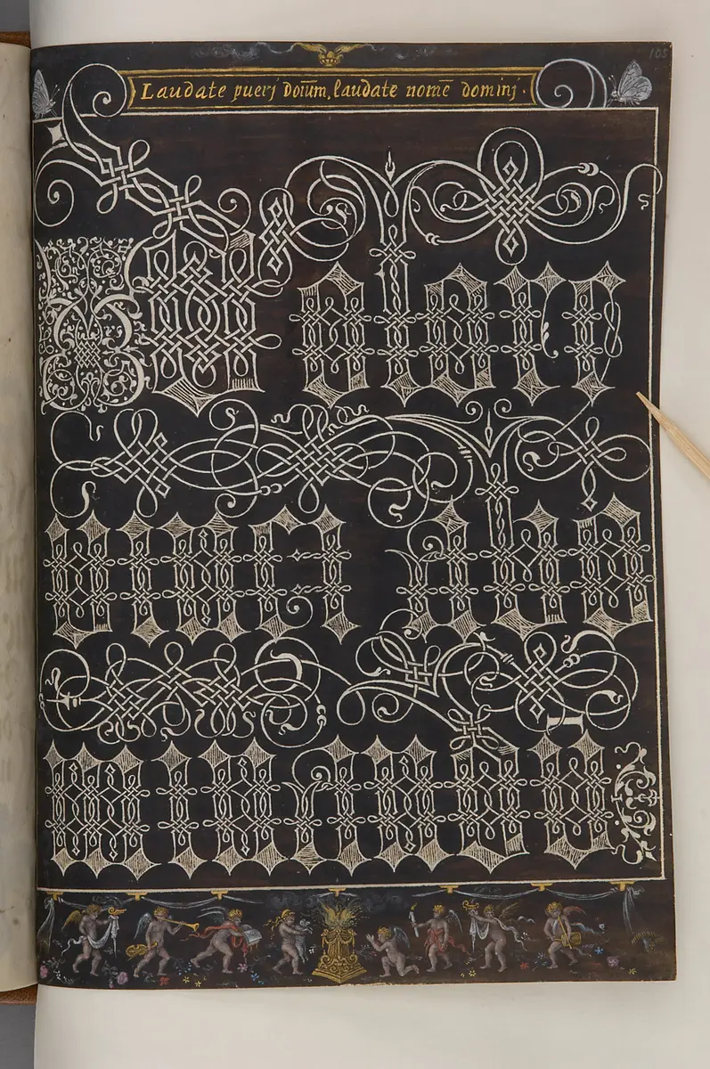 Schriftmusterbuch; 127 Blatt Pergament