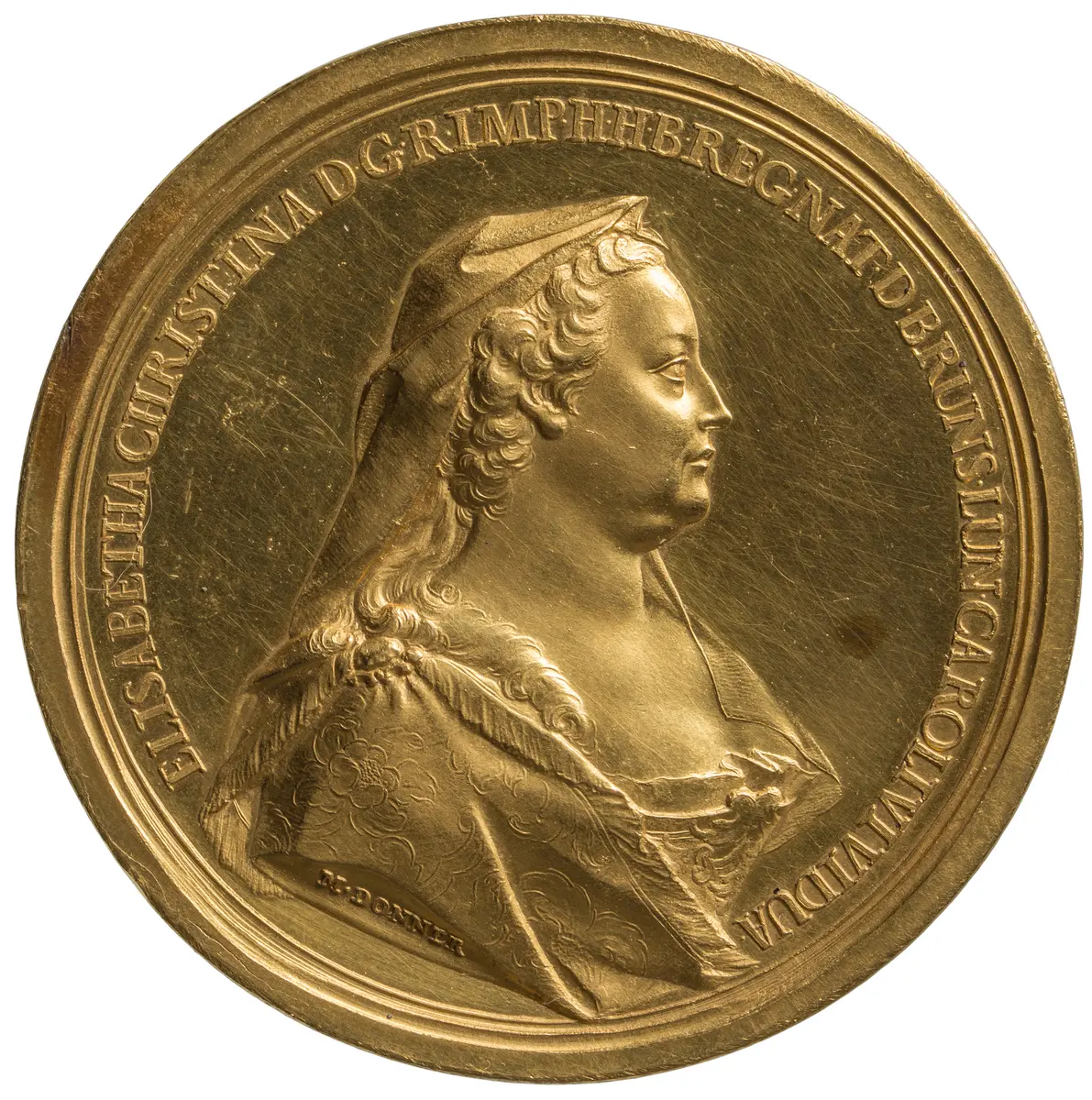 Habsburg: Gnadenmedaille Elisabeth Christines, der Witwe Kaiser Karls VI. (1691–1750)
