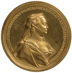 Habsburg: Gnadenmedaille Elisabeth Christines, der Witwe Kaiser Karls VI. (1691–1750)