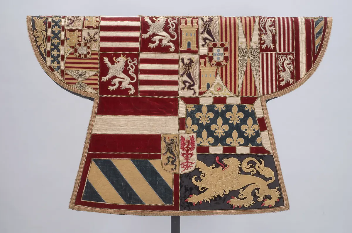 Wappenrock des Ersten Wappenkönigs von Erzherzog Albrecht, Souverän der Niederlande 1598-1621