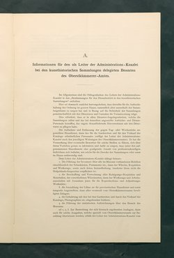 Bestimmungen für den Dienstbetrieb in den kunsthistorischen Sammlungen des Allerhöchsten Kaiserhauses