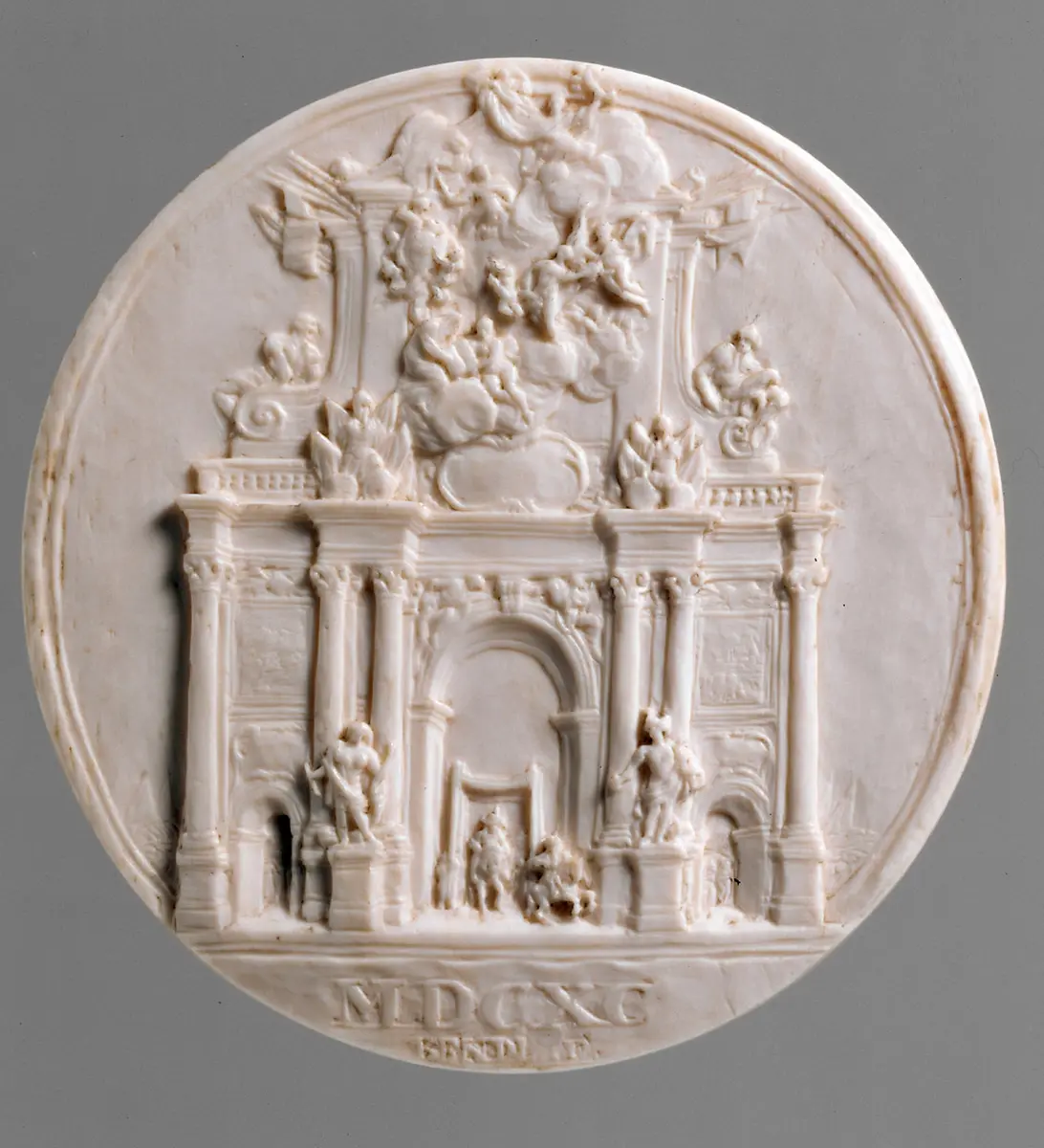 Medaillon mit Triumphbogen für König Joseph I.