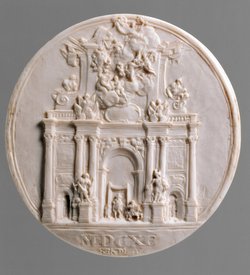 Medaillon mit Triumphbogen für König Joseph I.
