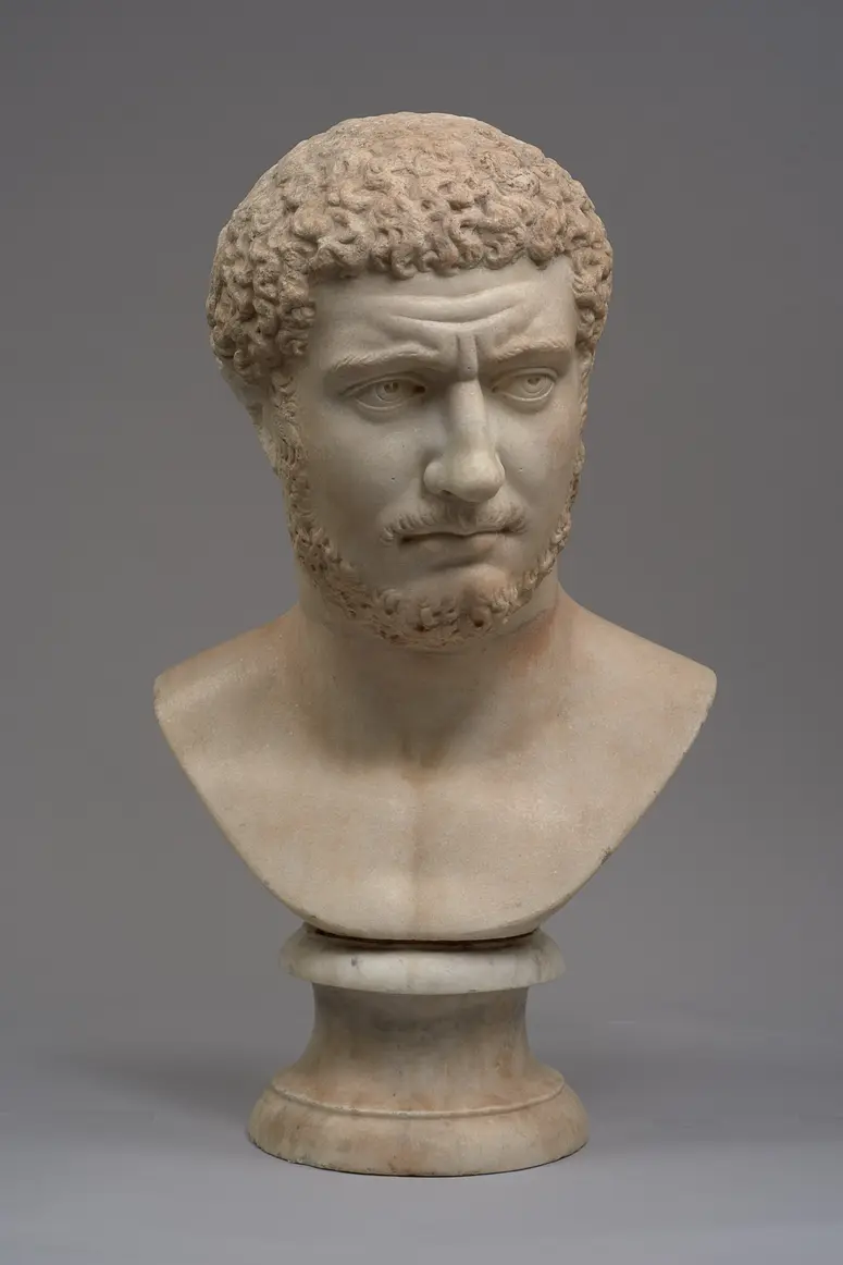 Porträtkopf eines bärtigen Mannes (sog. Caracalla)