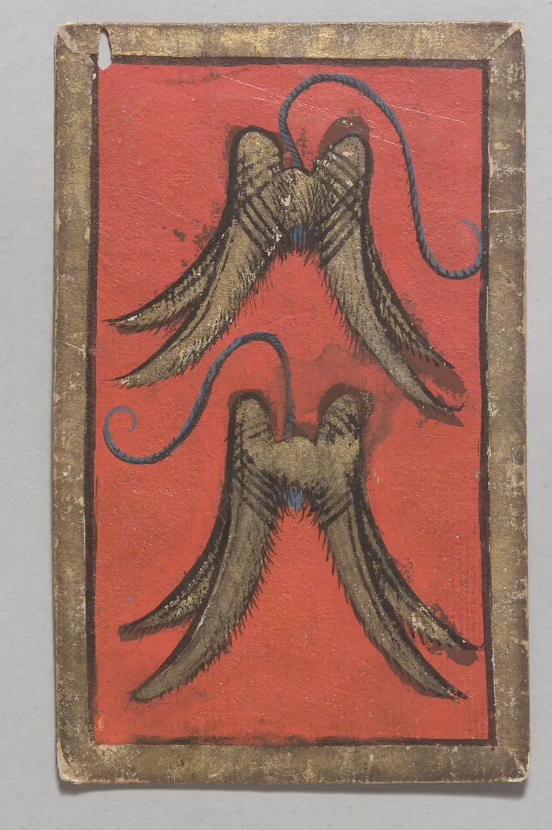 Playing card Falconry Lure (Two) from the