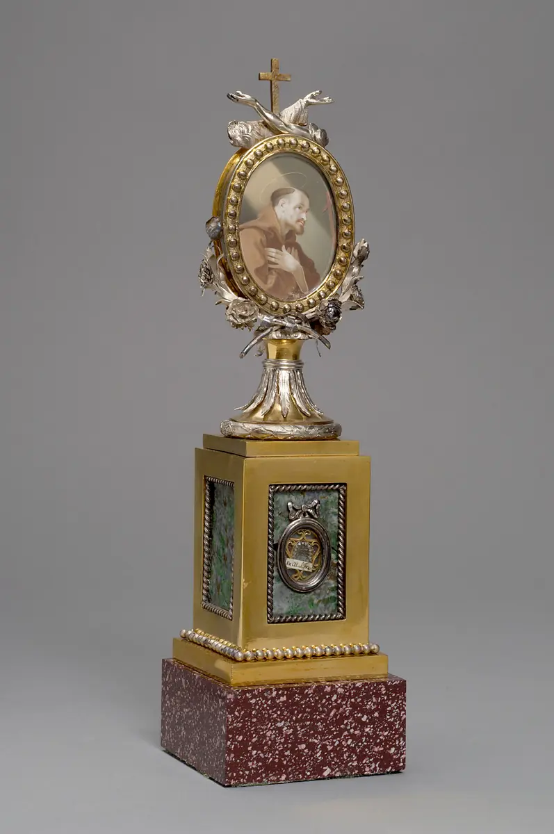 Reliquiar mit einer Reliquie des hl. Franz von Assisi