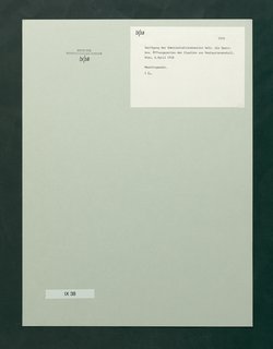 Verfügung über Sperr- bzw. Öffnungszeiten der Glastüre zur Restaurieranstalt