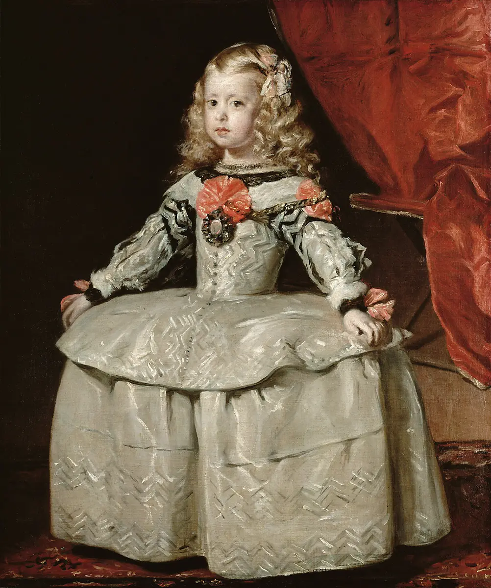 Infantin Margarita (1651-1673) in weißem Kleid