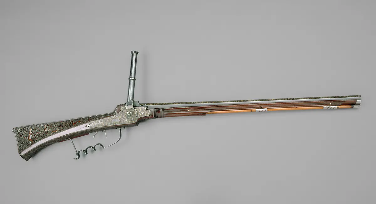 Kurzes Radschlossgewehr mit Rauchfang