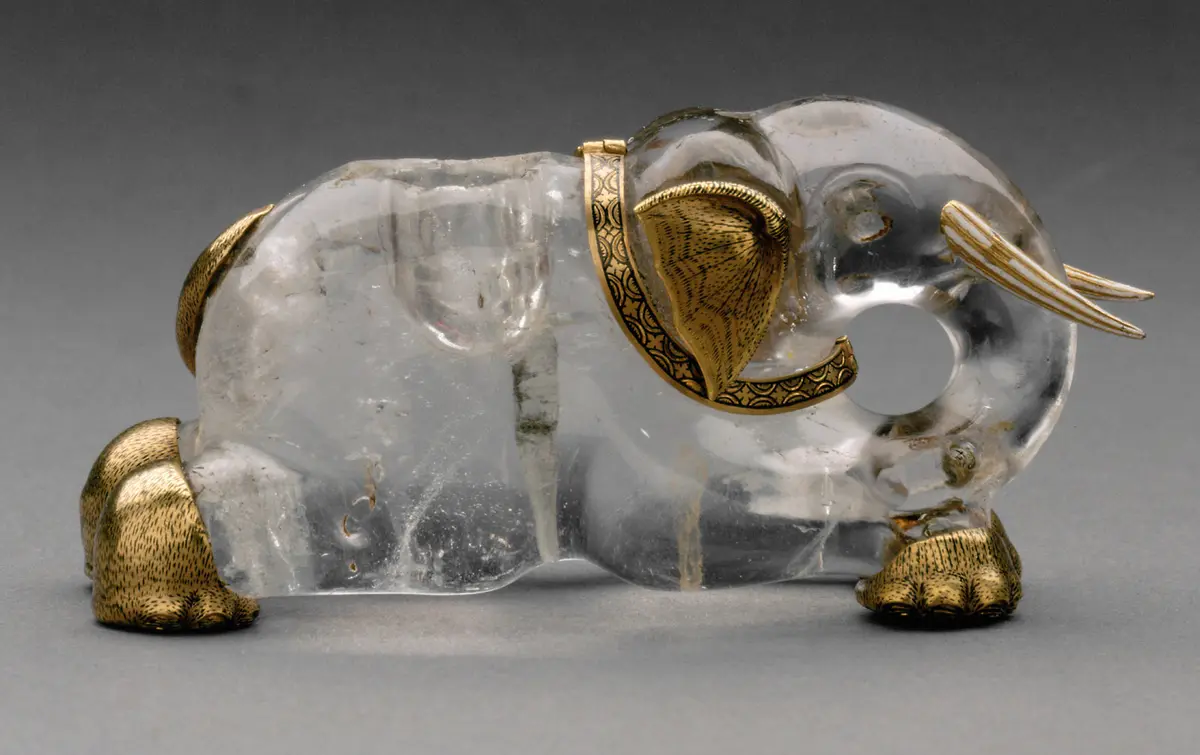 Elefant mit Salzfaß 