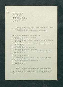 Dienstordnung für das Kunsthistorische Museum