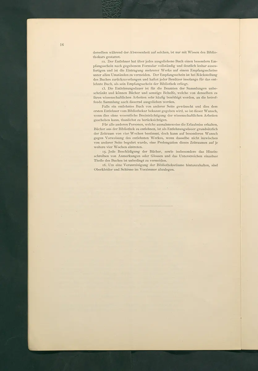 Bestimmungen für den Dienstbetrieb in den kunsthistorischen Sammlungen des Allerhöchsten Kaiserhauses