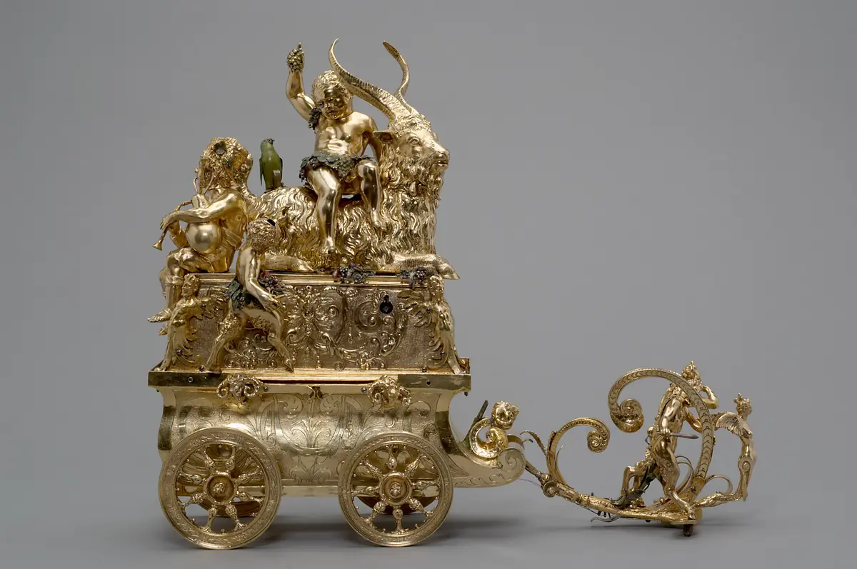 Automat mit Triumph des Bacchus