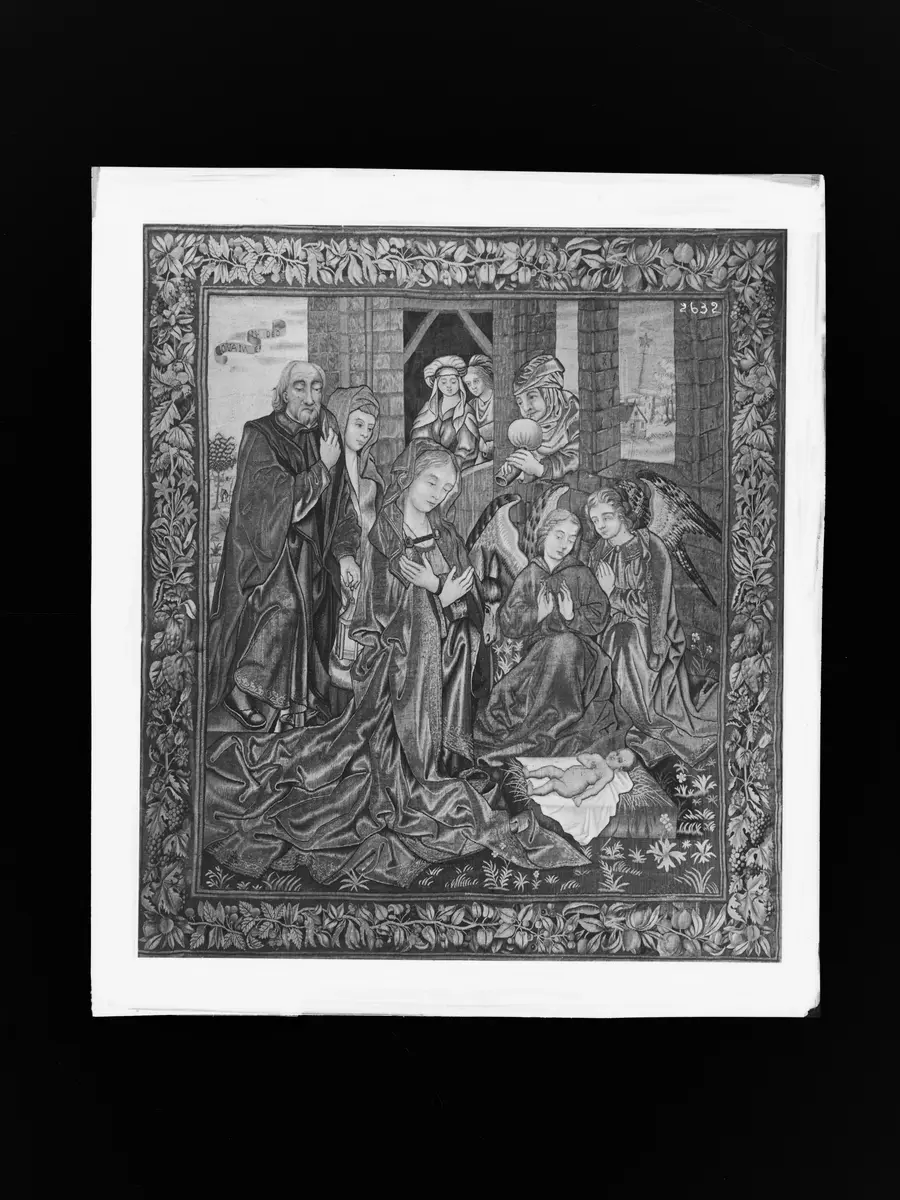 Tapisserie: Geburt Christi