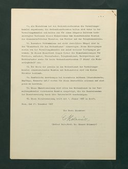 Dienstanweisungen für Postenaufseher, Portiere, die Telephonzentrale, Oberaufseher, Nachtportiere und Nachtaufseher, für den Wochendienst der Beamten und der Verwaltungskanzlei