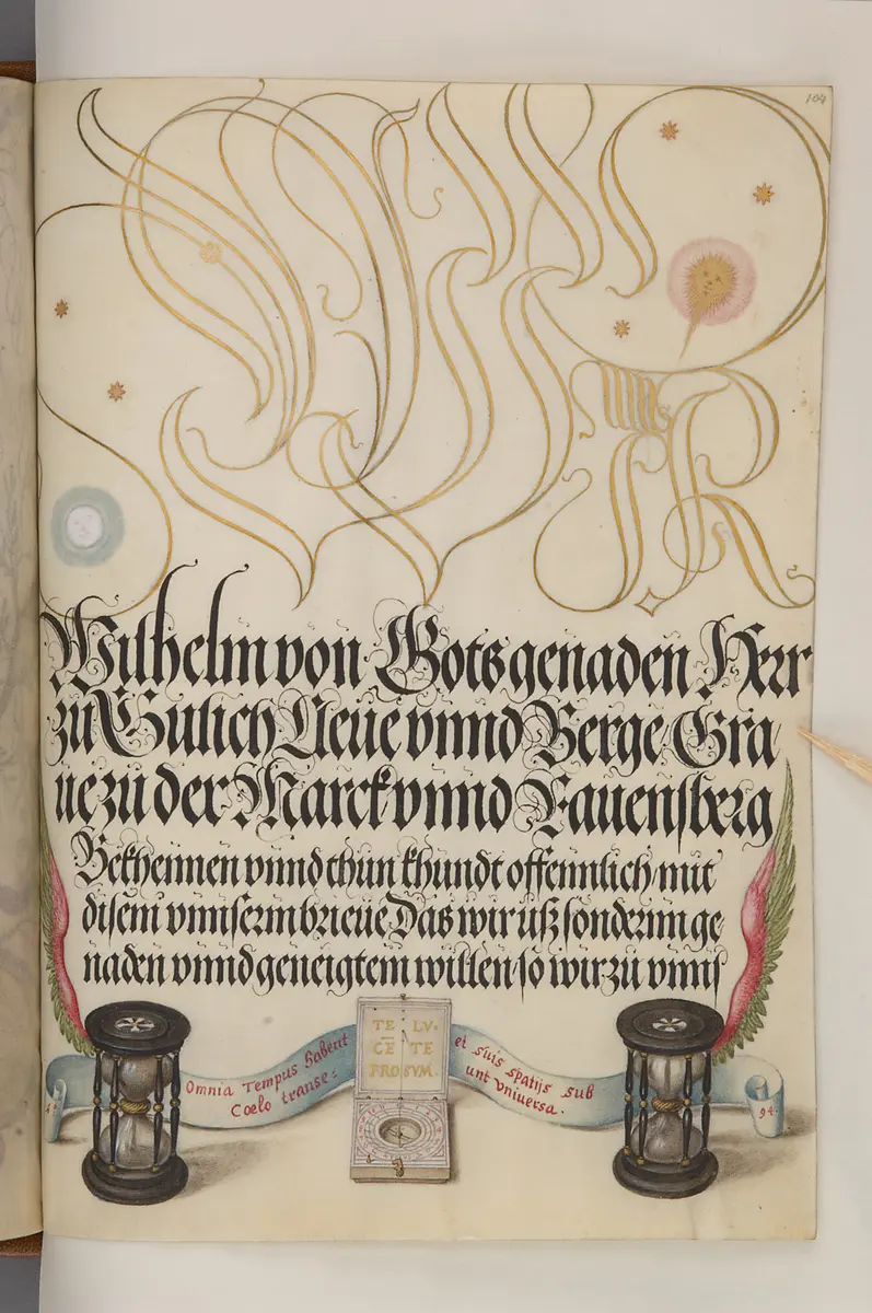 Schriftmusterbuch; 127 Blatt Pergament