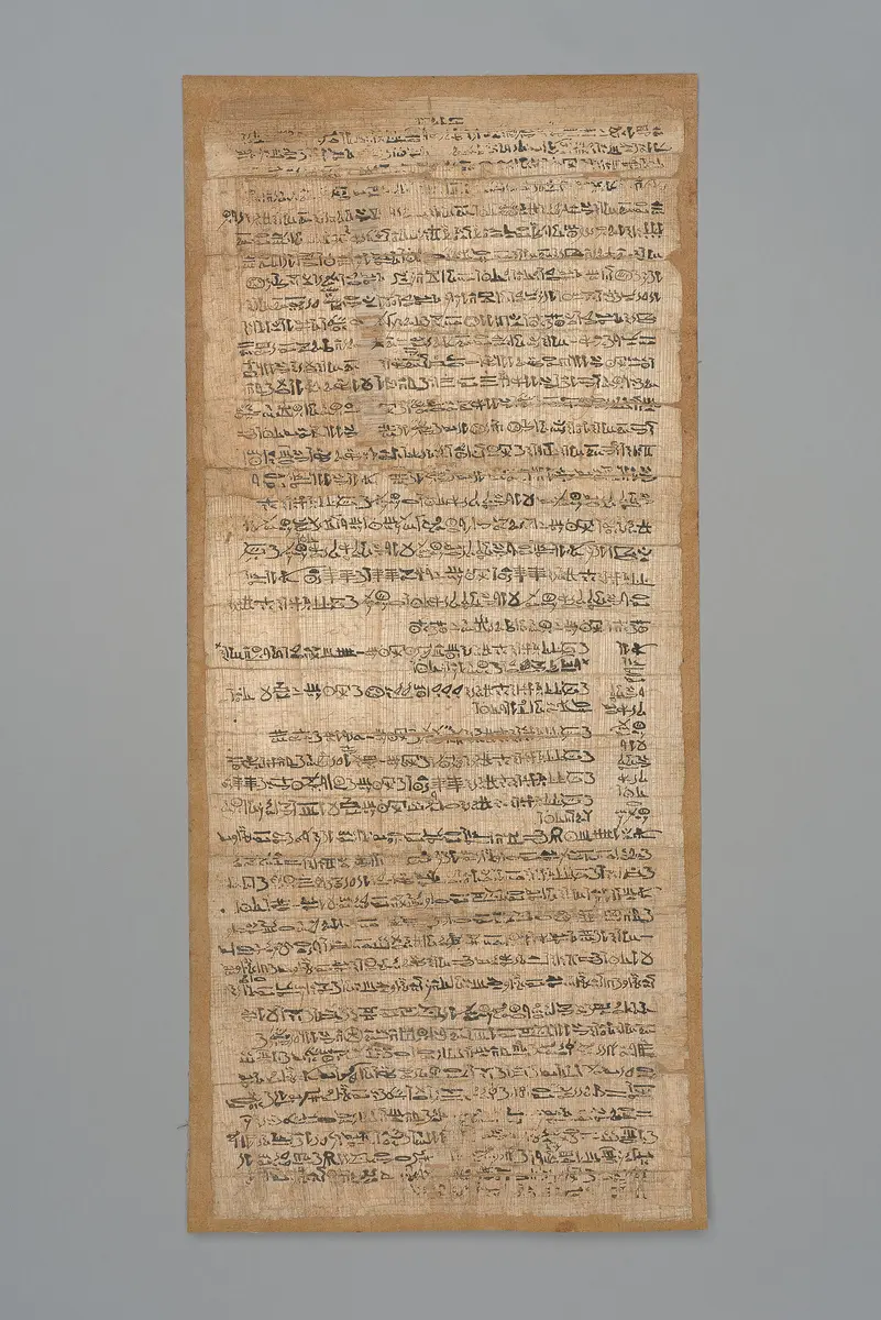 Papyrus mit dem sogenannten 