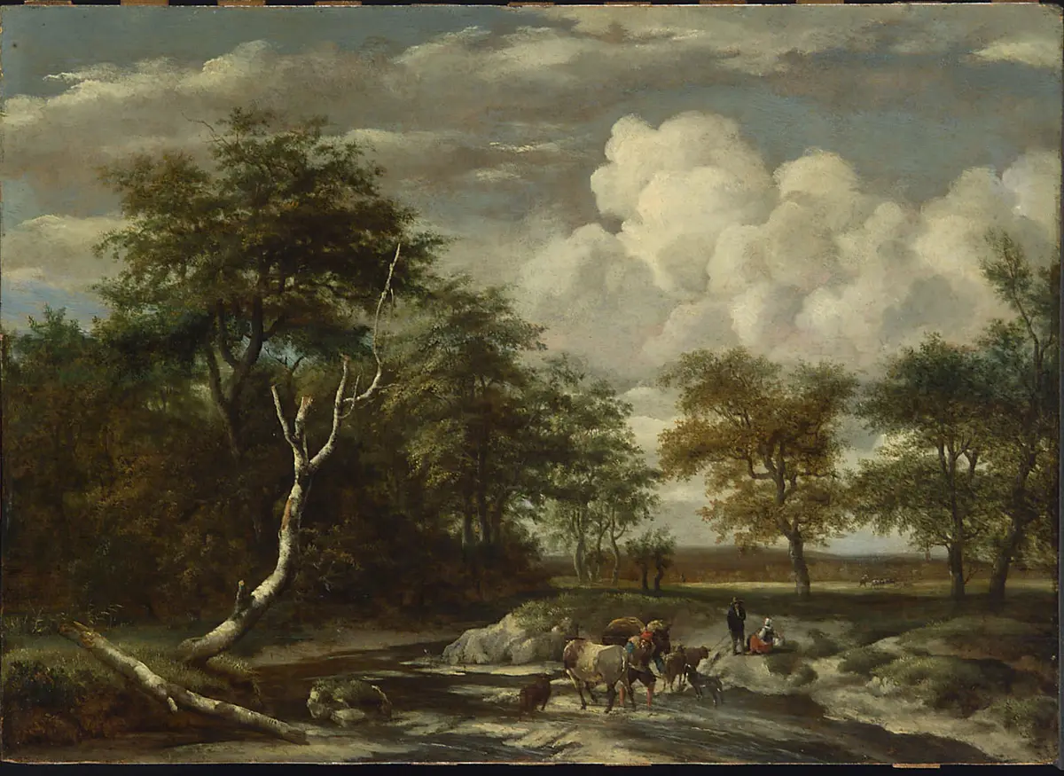 Landschaft mit Furt