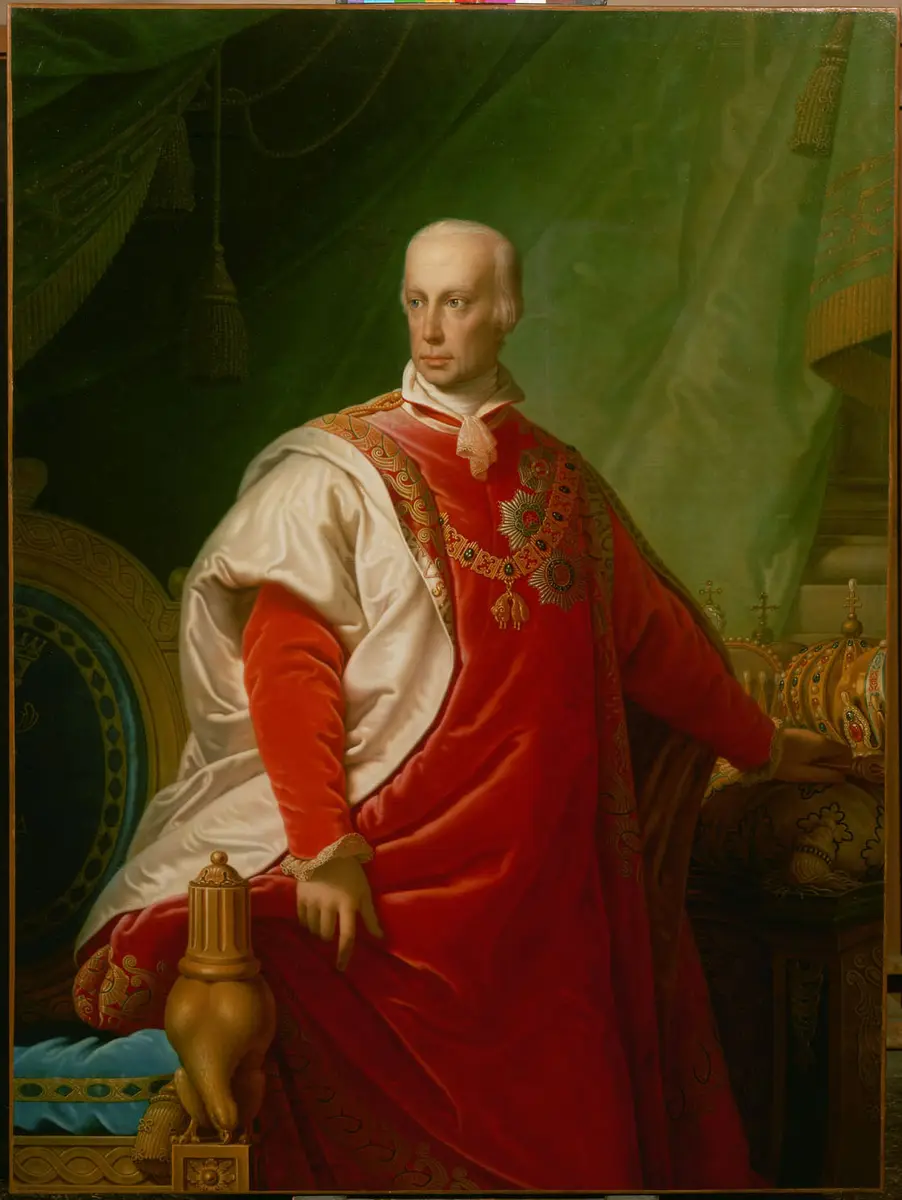 Kaiser Franz I. (II.) (1768-1835) im Toisonornat