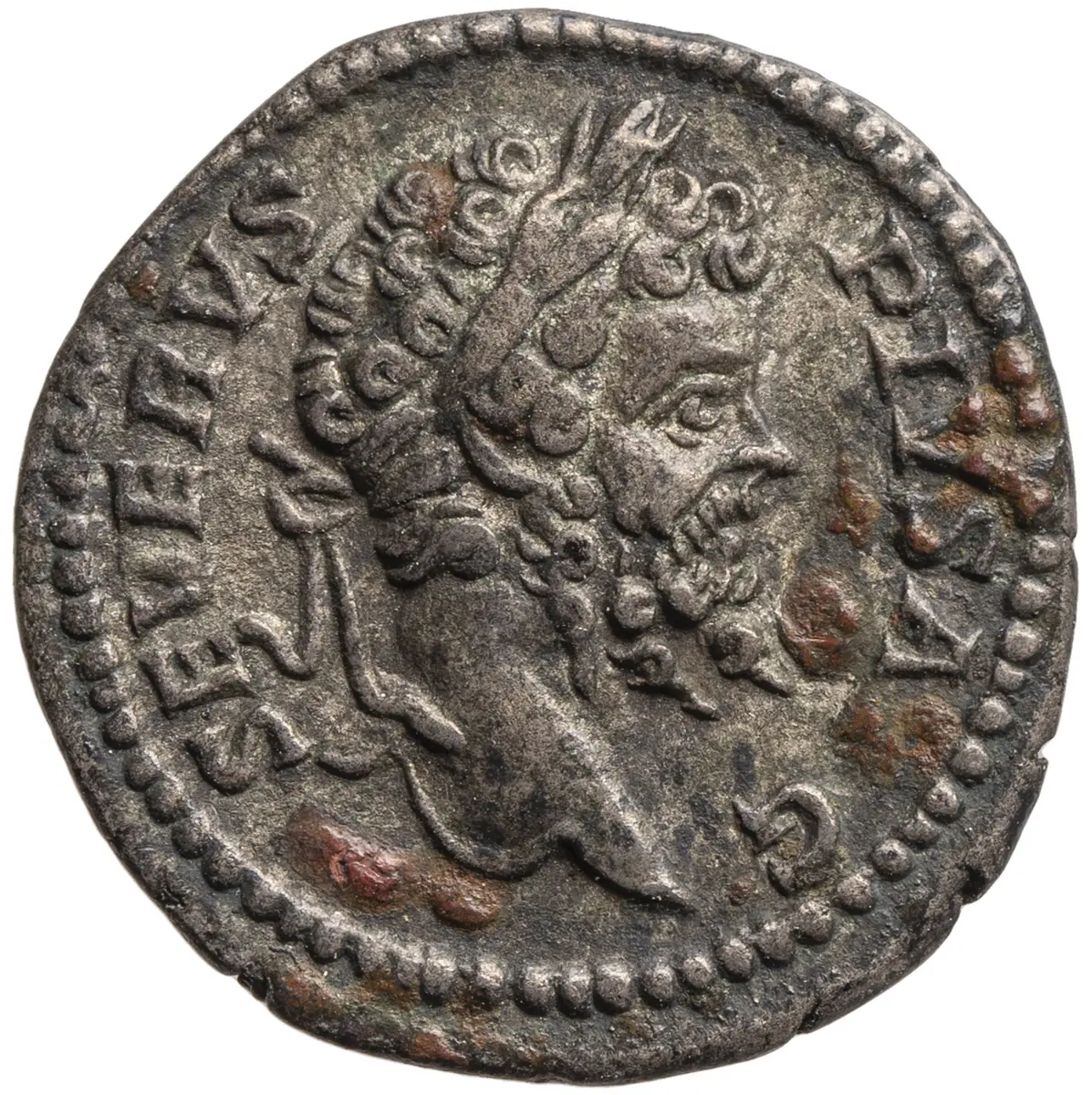 Septimius Severus mit Antoninus III. (Caracalla) und Geta (Caesar)