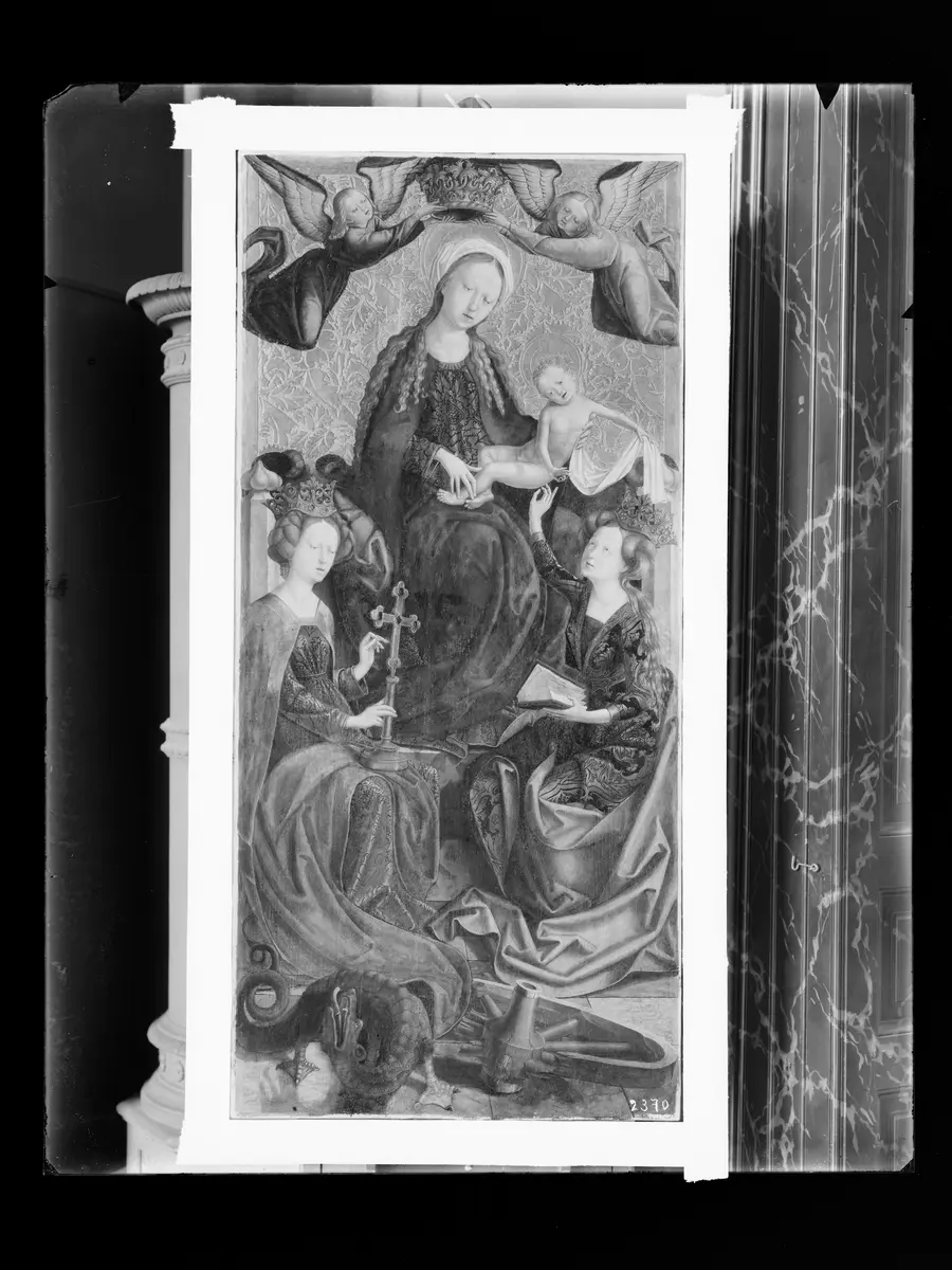Madonna mit Kind und zwei Engeln