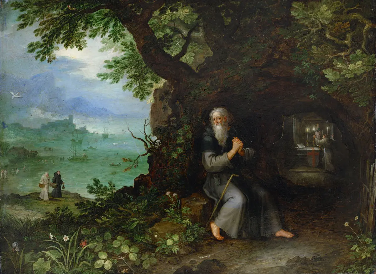 Landschaft mit hl. Fulgentius