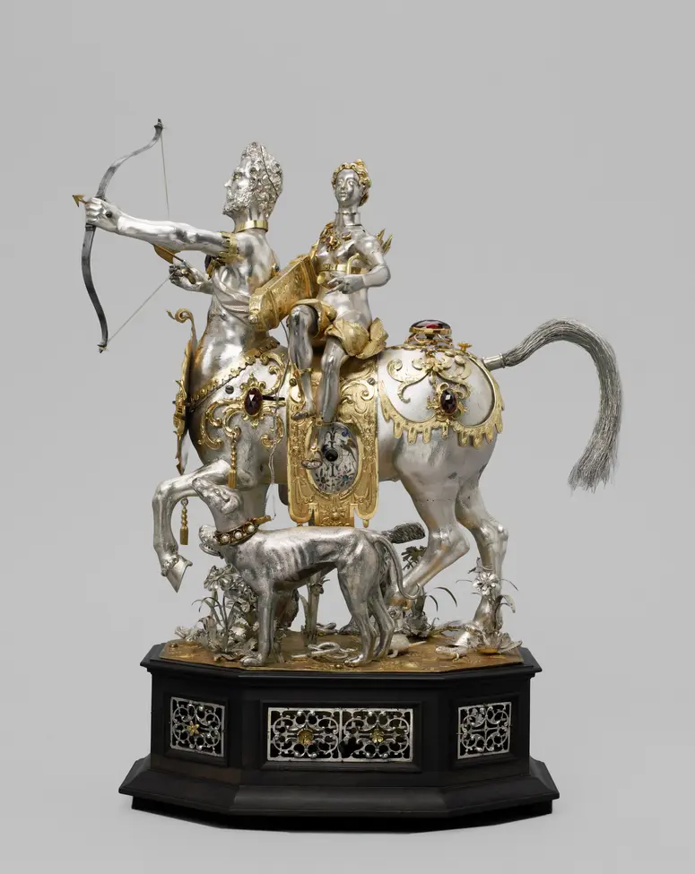 Clock: Diana on a Centaur