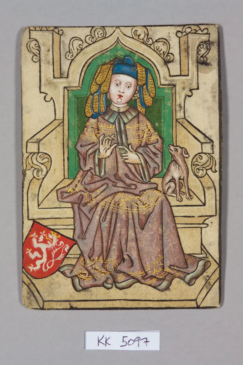 playing card, Bohemia, Queen, from the so-called Hofämterspiel
