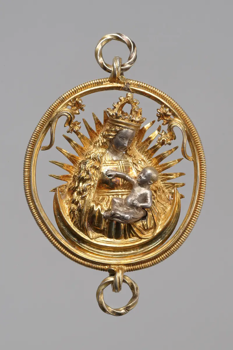 Anhänger mit Madonna auf der Mondsichel