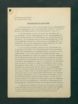 Dienstanweisungen für Postenaufseher, Portiere, die Telephonzentrale, Oberaufseher, Nachtportiere und Nachtaufseher, für den Wochendienst der Beamten und der Verwaltungskanzlei