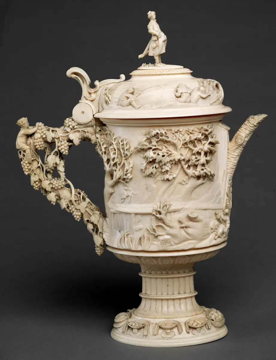 Prunkkanne mit der Darstellung der Heimkehr des verlorenen Sohnes