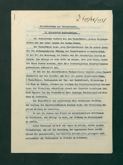 Dienstordnung der Museumswache