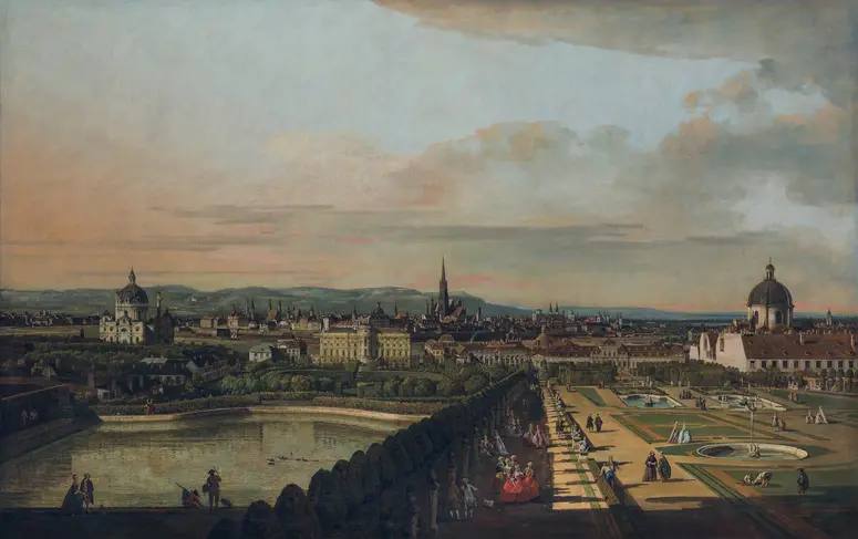 Wien, vom Belvedere aus gesehen