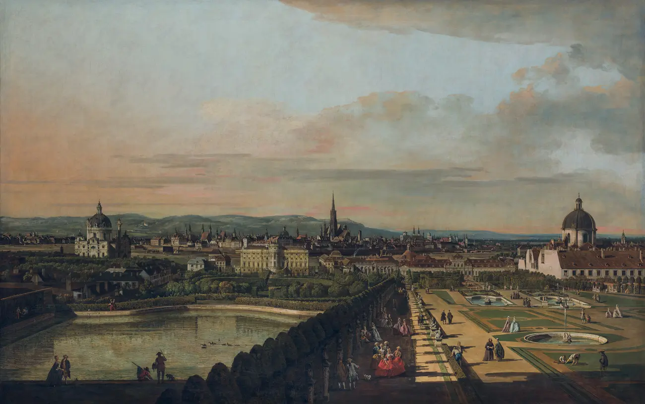 Wien, vom Belvedere aus gesehen