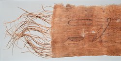 Mumienbinde, Zeichnungen auf Leinenrolle