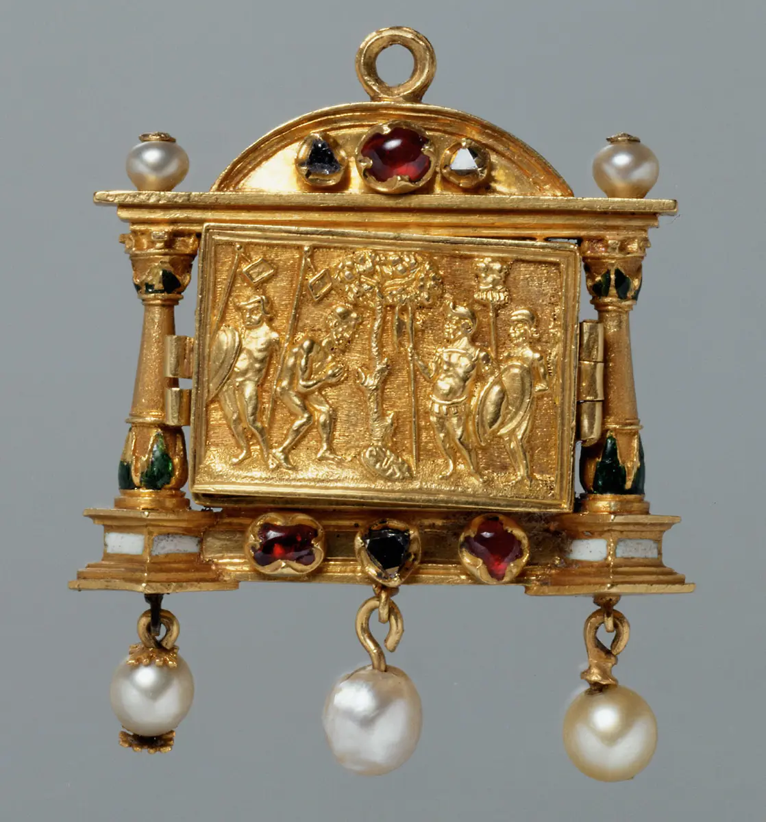 Anhänger in Tabernakelform