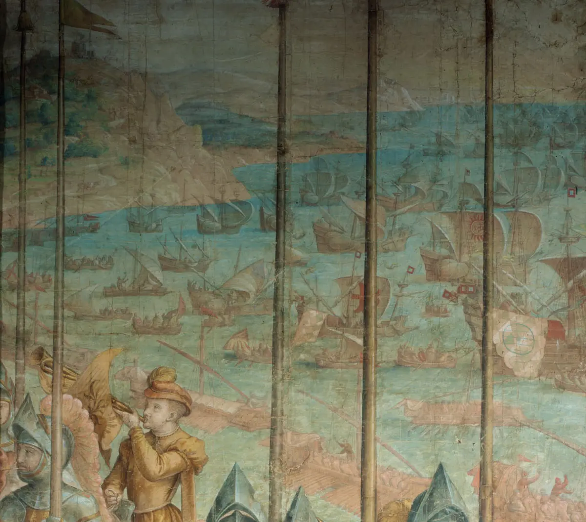 Kriegszug Kaiser Karls V. gegen Tunis (1535): Musterung des Heeres bei Barcelona durch den Kaiser